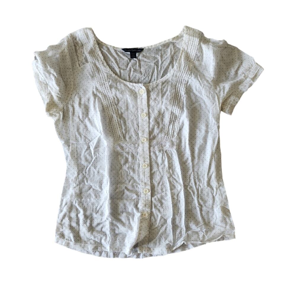 American Eagle Polka Dot blouse